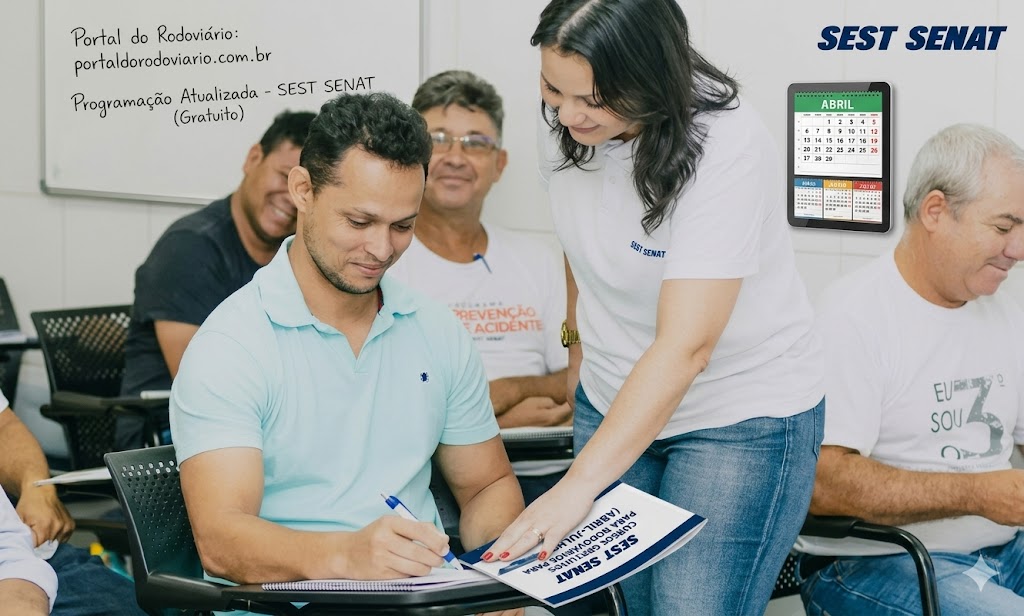 Confira os cursos das unidades do Sest Senat do estado do Rio programados para os próximos meses