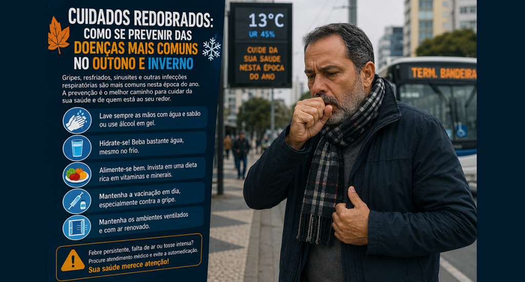 Cuidados redobrados: como se prevenir das doenças mais comuns no outono e inverno