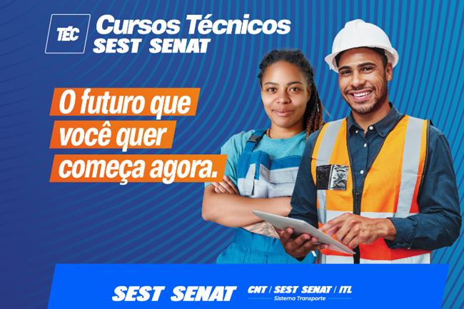 Sest Senat abre inscrições para cursos técnicos de qualificação profissional no formato de educação a distância voltados