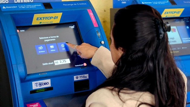 Recarga do cartão Riocard Mais por Pix pode ser feita em todos os terminais de Petrópolis